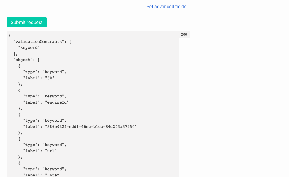 Test Console process results