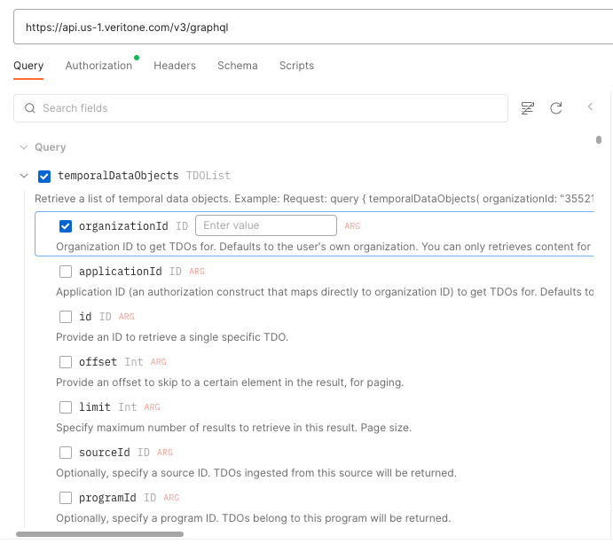 Postman introspection example