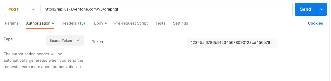 Set auth token in Postman