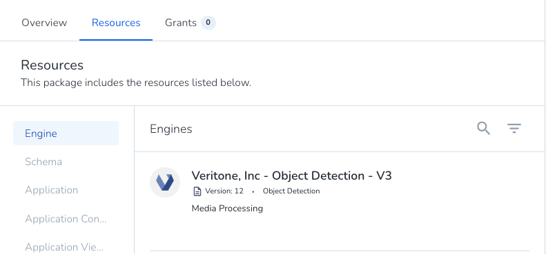 view package resources